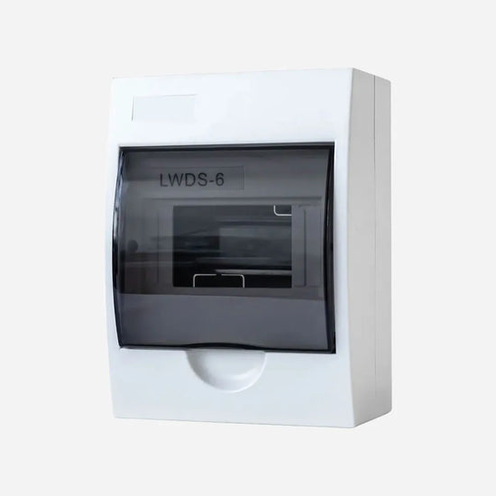 Caja de dist. p/sobrep. vent. transp. 6M 148HX198WX95D Plastico ABS IP40