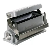 HDC 24B SDLU 1M25G Base cerrada con tapa 24P 1Gancho Grupo 8 1xM25 IP65