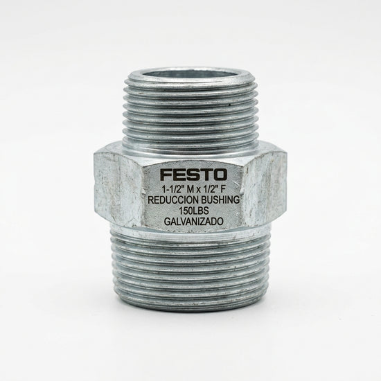 FESTO REDUCCION BUSHING DE 1-1/2" A 1/2" 150LBS GALVANIZADO