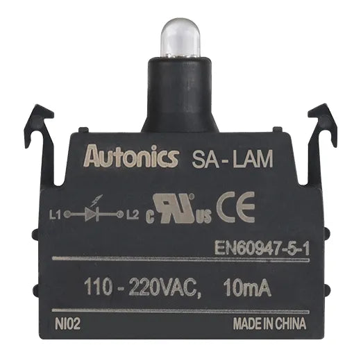 LED BLANC 110-220V AC P/BOTONER 22/30MM