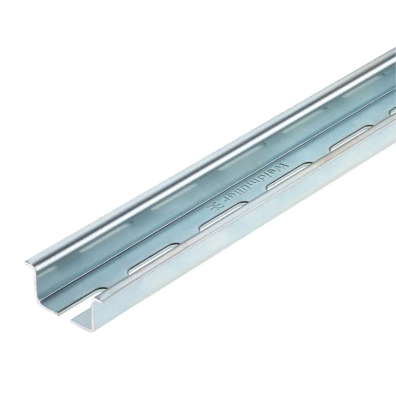 TS 35X15/LL 2M/ST/ZN Riel DIN perforado profundo 35Bx15Hmm Tramo de 2 metros