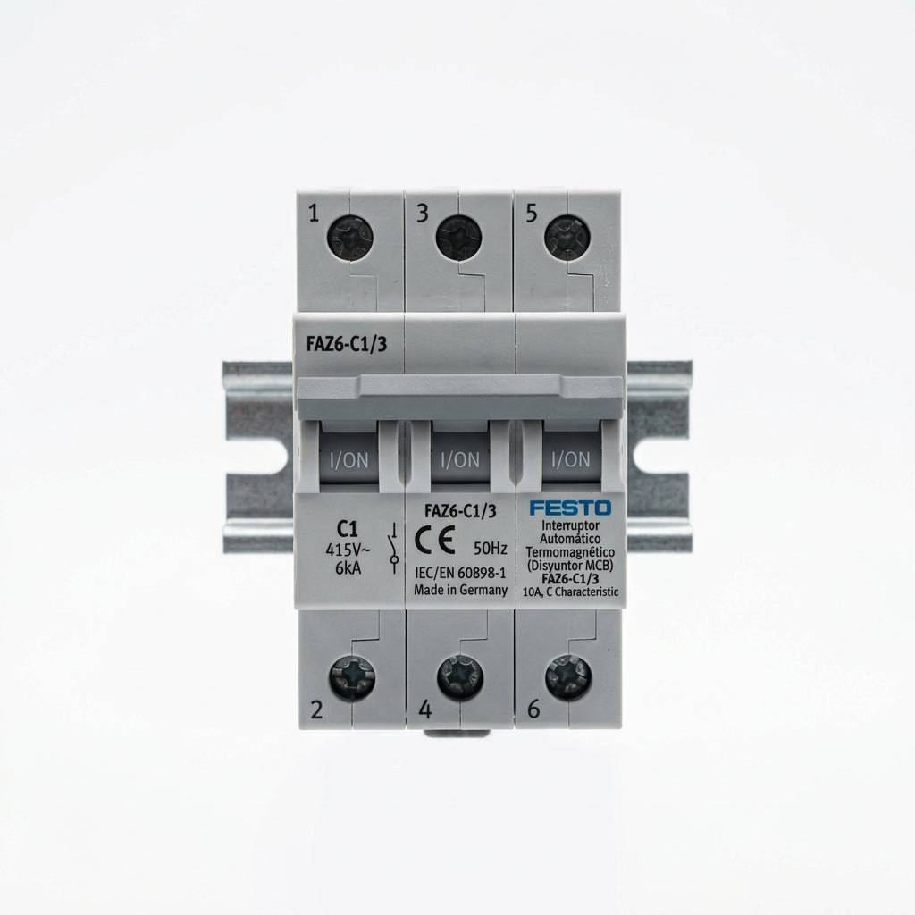 FESTO Interruptor automático termomagnético (disyuntor MCB) modelo FAZ6-C1/3