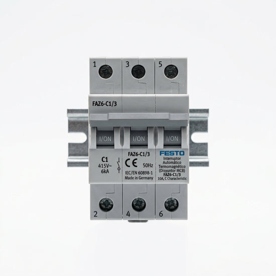 FESTO Interruptor automático termomagnético (disyuntor MCB) modelo FAZ6-C1/3