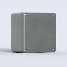 Caja de bornes de aluminio fundido 80Hx125Wx57Dmm IP66 RAL7001 SP 1 pieza