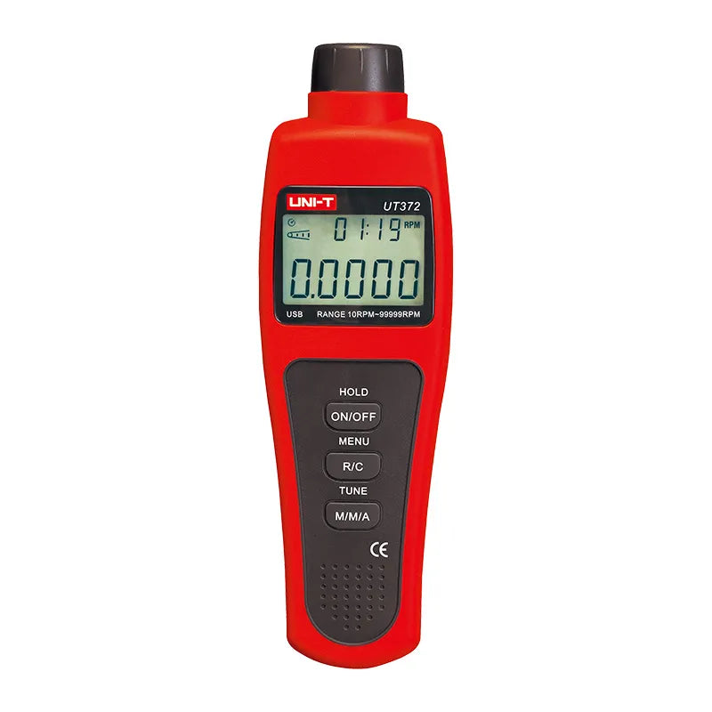 Tacómetro láser digital sin contacto interfaz USB 10-99,999RPM,  50-200mm