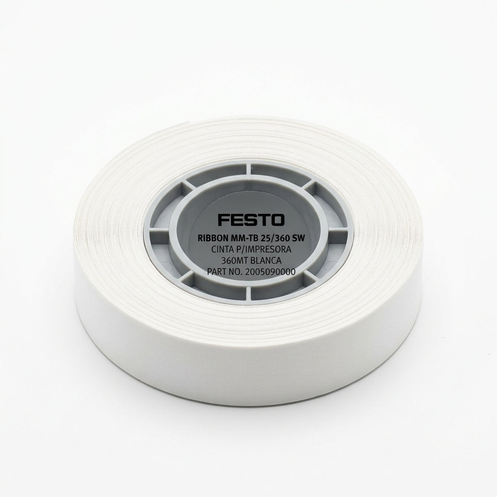 FESTO RIBBON MM-TB 25/360 SW, CINTA P/IMPRESORA 360MT BLANCA 2005090000