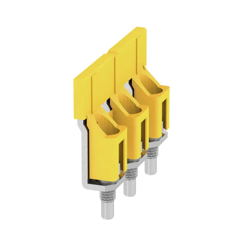 WQV 35/3 Puente atornillable amarillo de 3 polos para WDU de 35 mm²