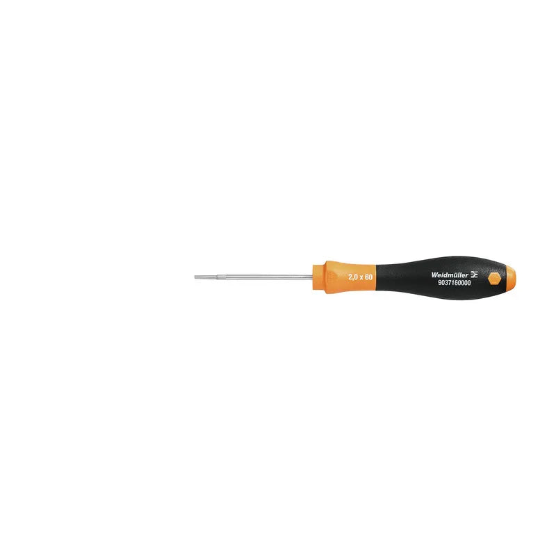 SD 0.4X2.0X60 Destornillador plano sin aislamiento Caña 60Lx2.0Dx0.4Wmm