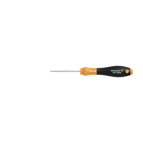 SD 0.4X2.0X60 Destornillador plano sin aislamiento Caña 60Lx2.0Dx0.4Wmm