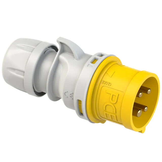 1102 Clavija aerea 3P+T 4H 16A 110V IP44 Amarillo