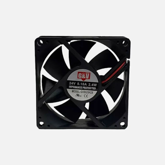 Ventilador de 7 aspas  2500/2800 RPM 24VDC 80X80X25mm