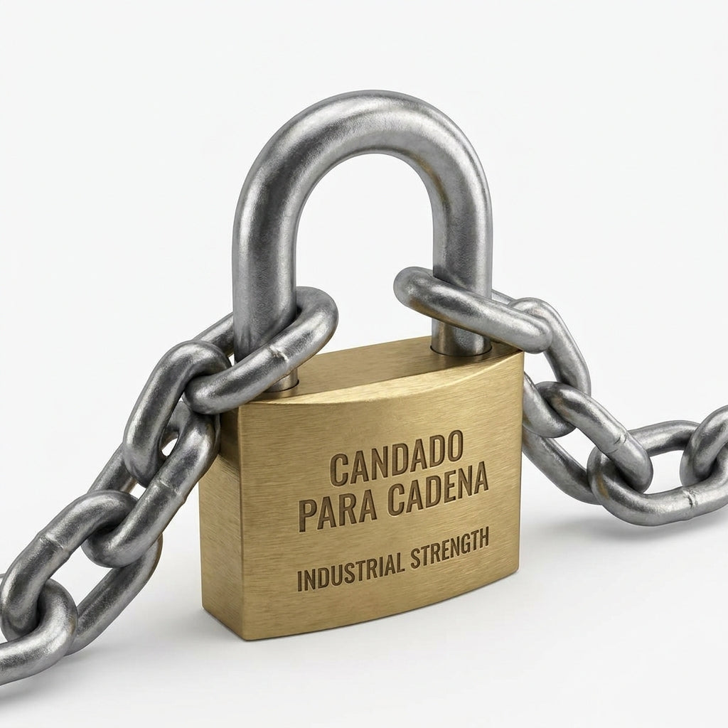 BIND Medio Candado Para Cadena Acero Al Carb?n 180 P Plateado A-18830