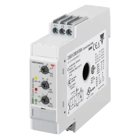 Relevador monofásico de monitoreo de baja corriente 2-100A salida SPDT 24-240VCA