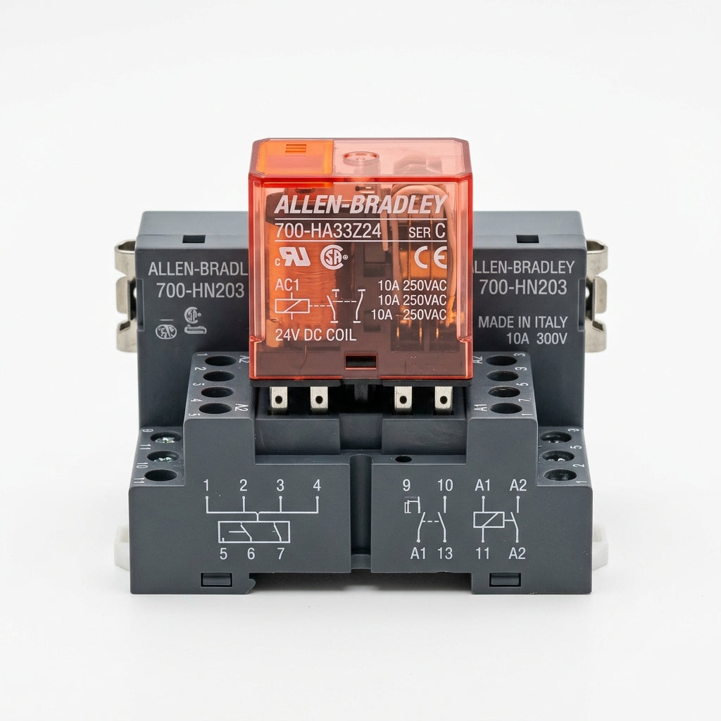 Allen Bradley 700-ha33z24+700-hn203 relé de propósito general