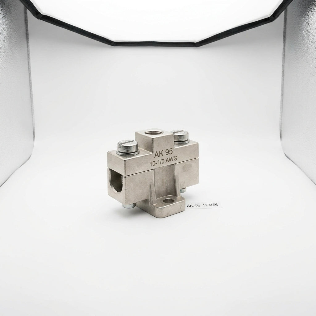 AK 95 Elemento de conexión 10-1/0AWG para barras de 15x6mm