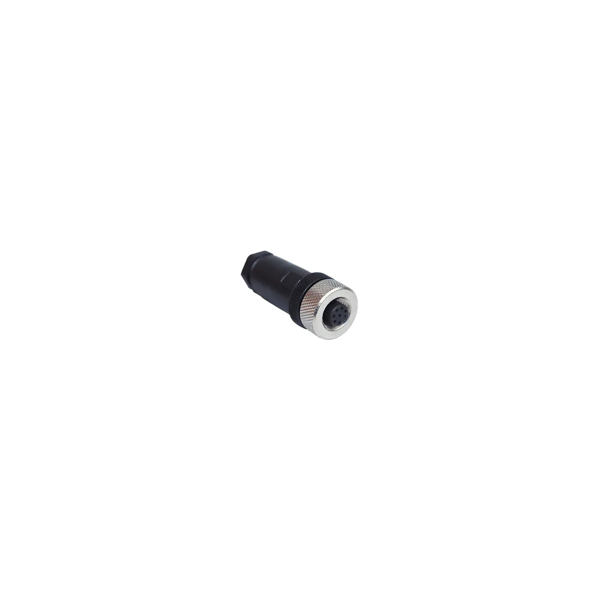 onector M12 Recto Hembra 8 Pines 2A 30VAC/36VDC Montaje PG9 Terminales IP67