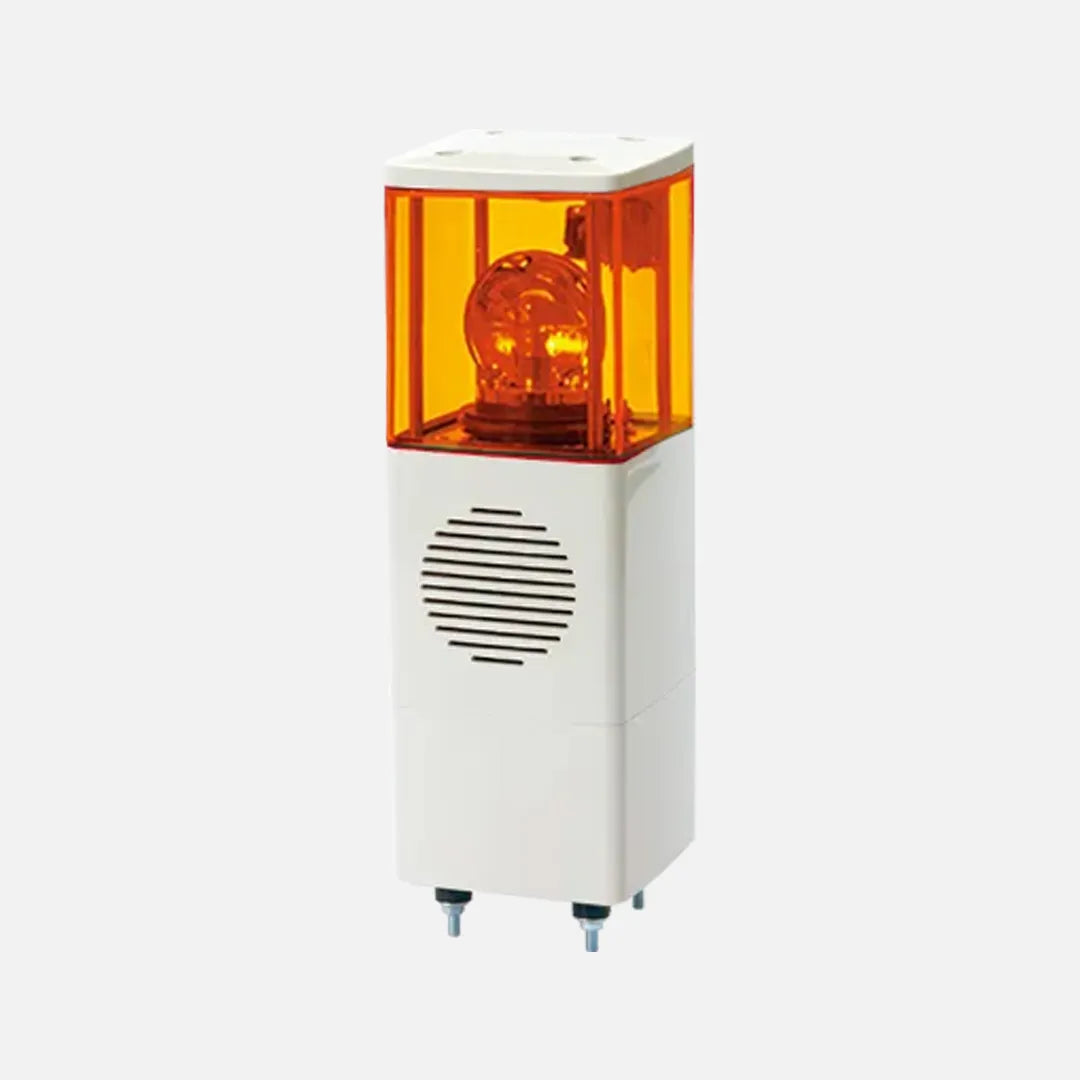 Torreta cuadrada 125mm Luz giratoria+buzzer 105dB 120VCA 1 Stack Ambar