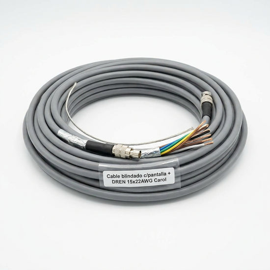Cable blindado c/pantalla + DREN 15x22AWG Carol
