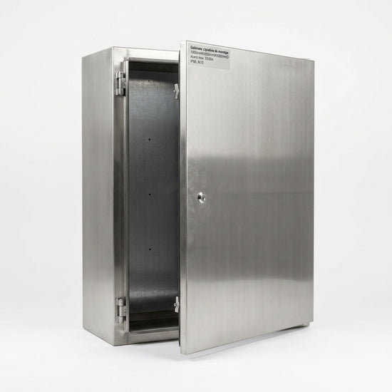 Gabinete c/platina de montaje 1000mmHX800mmWX300mmD Acero inox. SS304 IP66, IK10