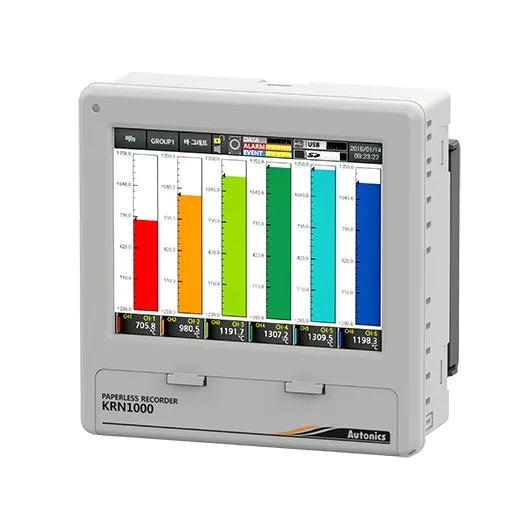 KRN1000-0801-0S REGISTRADOR LCD 8 CANALES 100-240VCA RS422/485+ETHERNET+USB IP50