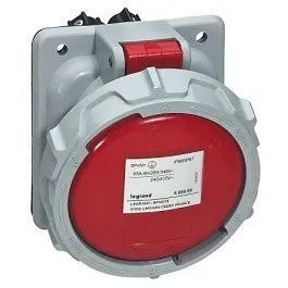 Base empotrar inclinada 63A 3P+T 440-460VCA 11h Rojo IP66-IP67