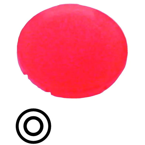 M22-XDL-R-X0 RMQ-Titan Lente para Botón D-Plano Rojo Símbolo -0-