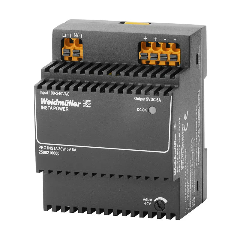PRO INSTA Fuente de alimentación monofásica 100-240VCA Output 30W 5VCD 6A