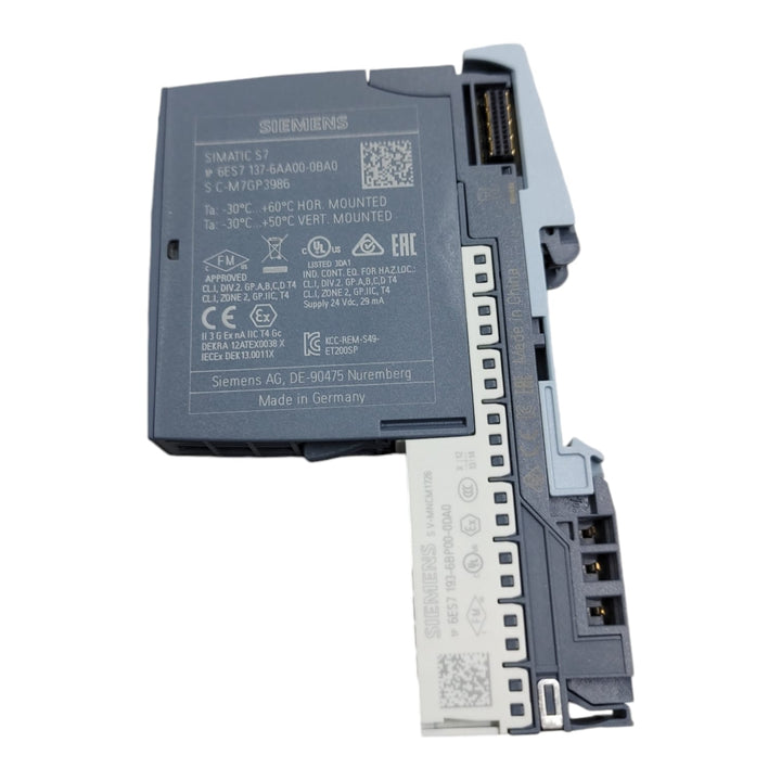 Siemens 6ES7 137-6AA00-0BA0 + 6ES7 193-6BP00-0DA0 módulo analógico