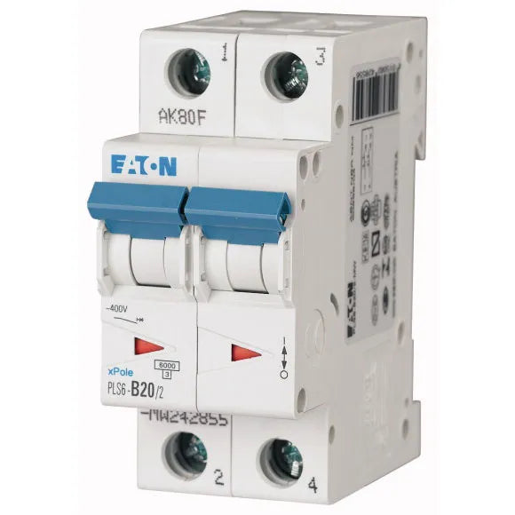 PLS6-B20/2-MW Xpole Interruptor termomagnético (ITM) 2P 20A 6kA Curva B