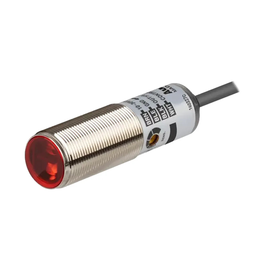 BRQM100-DDTA Sensor fotoeléctrico latón M18 Dif-Reflectivo 100mm 24VCD NPN