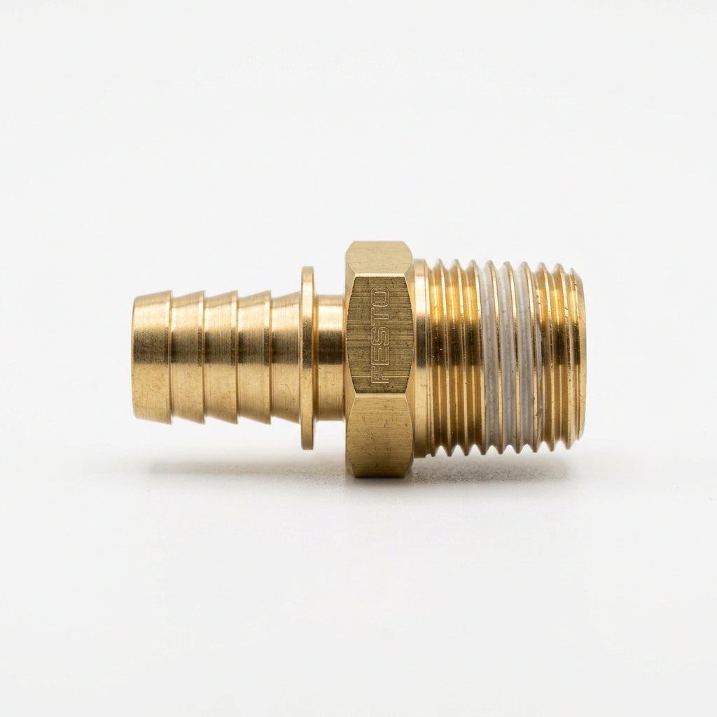 FESTO niple espiga rosca macho 1/4" npt