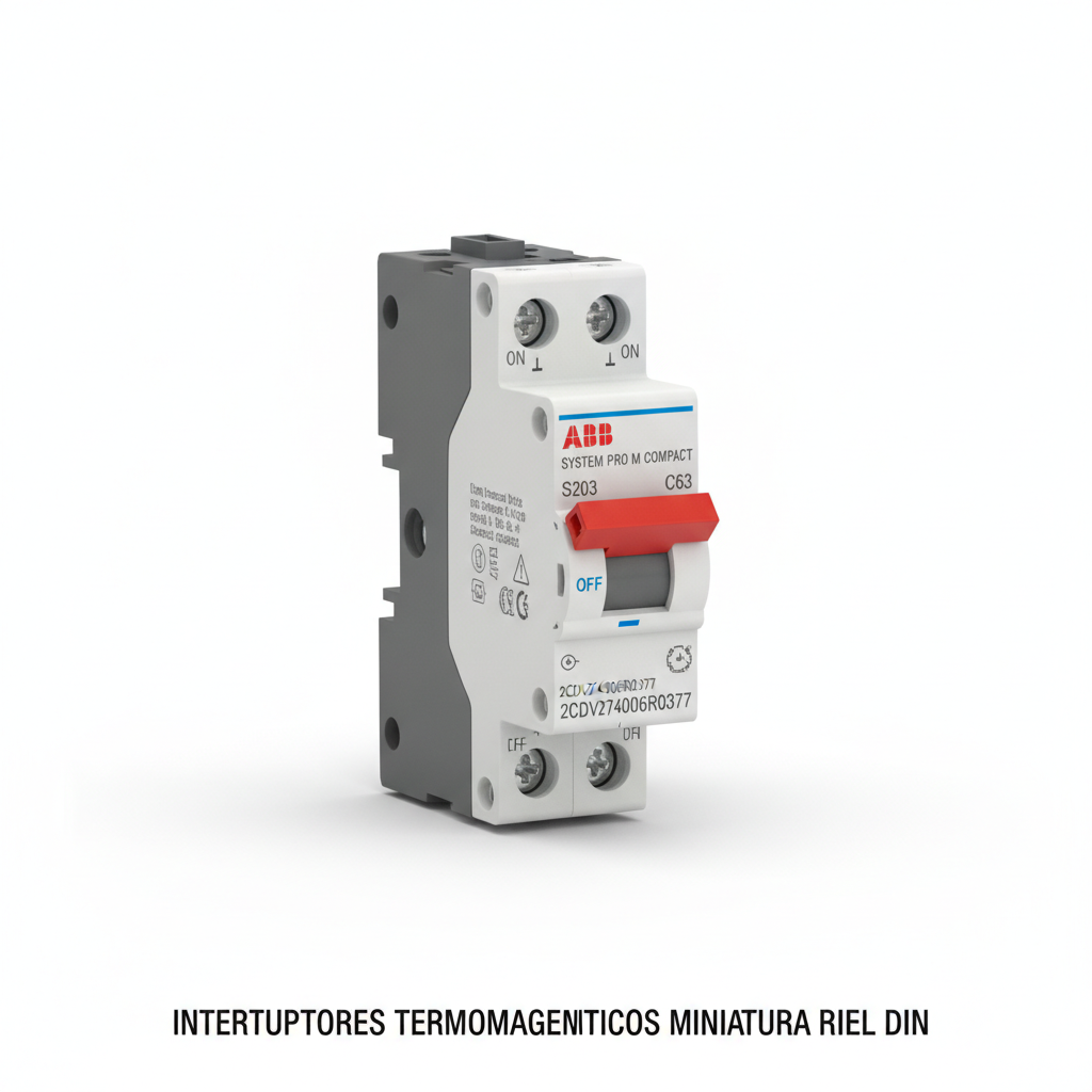 ABB 2CDV274006R0377 INTERRUPTORES TERMOMAGNETICOS MINIATURA RIEL DIN