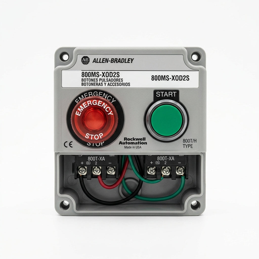 ALLEN-BRADLEY 800MS-XOD2S BOTONES PULSADORES BOTONERAS Y ACCESORIOS