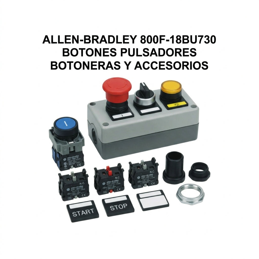 ALLEN-BRADLEY 800F-18BU730 BOTONES PULSADORES BOTONERAS Y ACCESORIOS