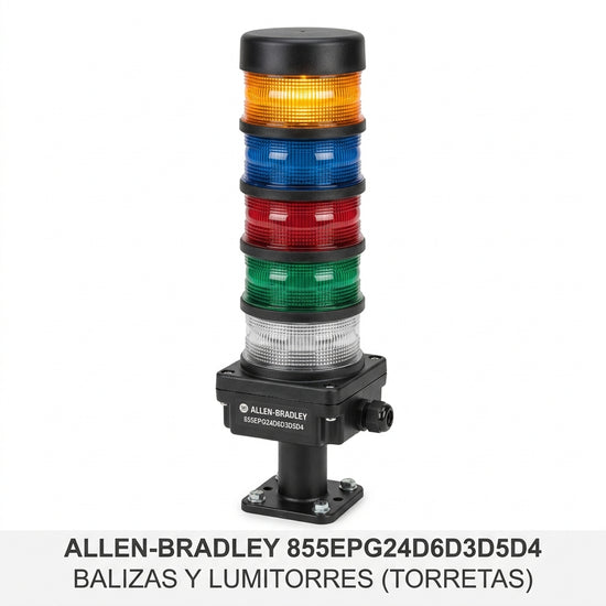 ALLEN-BRADLEY 855EPG24D6D3D5D4 BALIZAS Y LUMITORRES (TORRETAS)