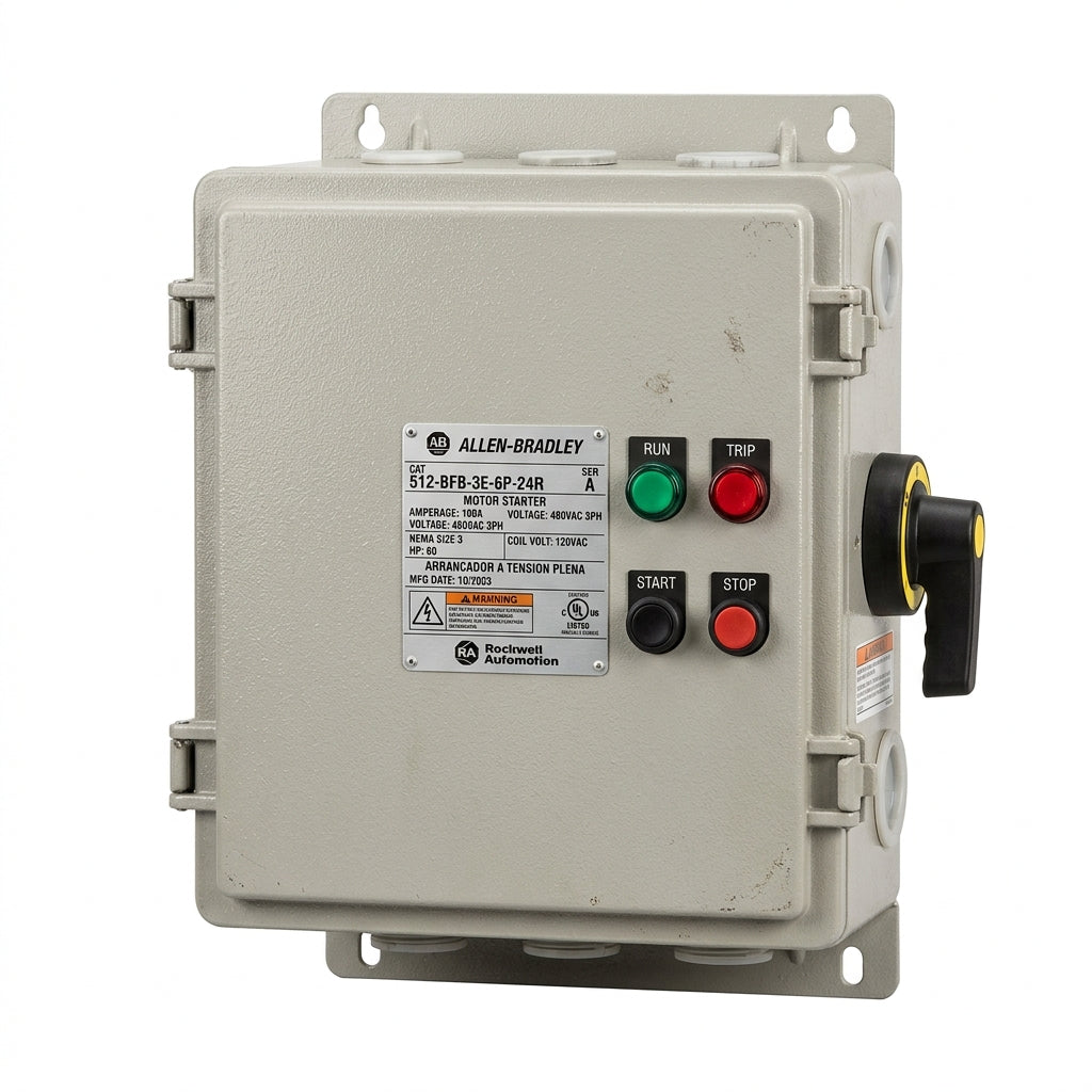 ALLEN-BRADLEY 512-BFB-3E-6P-24R ARRANCADORES A TENSION PLENA