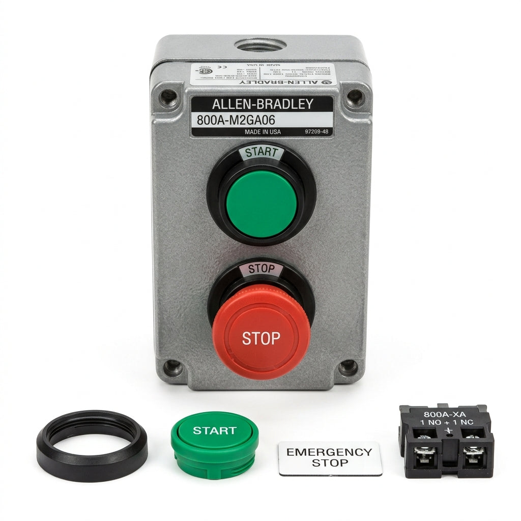 ALLEN-BRADLEY 800A-M2GA06 BOTONES PULSADORES BOTONERAS Y ACCESORIOS