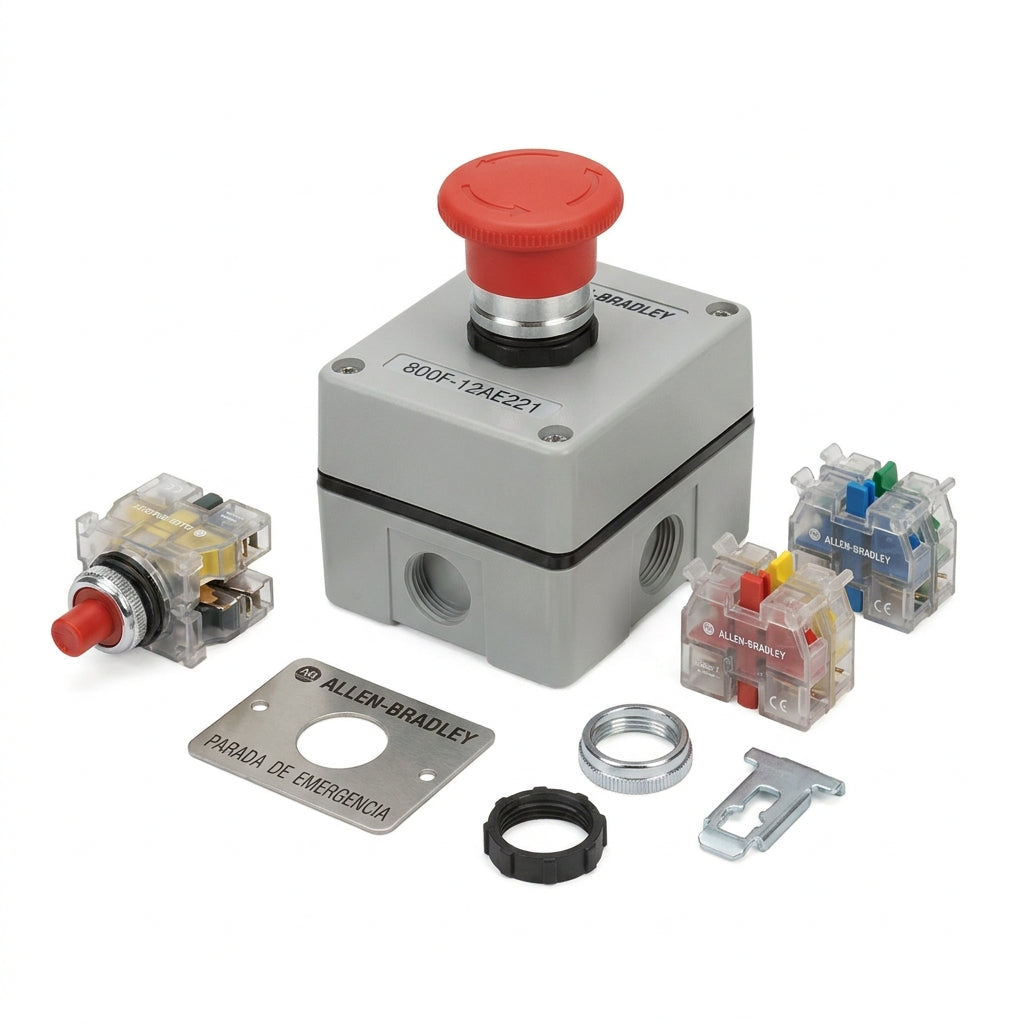 ALLEN-BRADLEY 800F-12AE221 BOTONES PULSADORES BOTONERAS Y ACCESORIOS