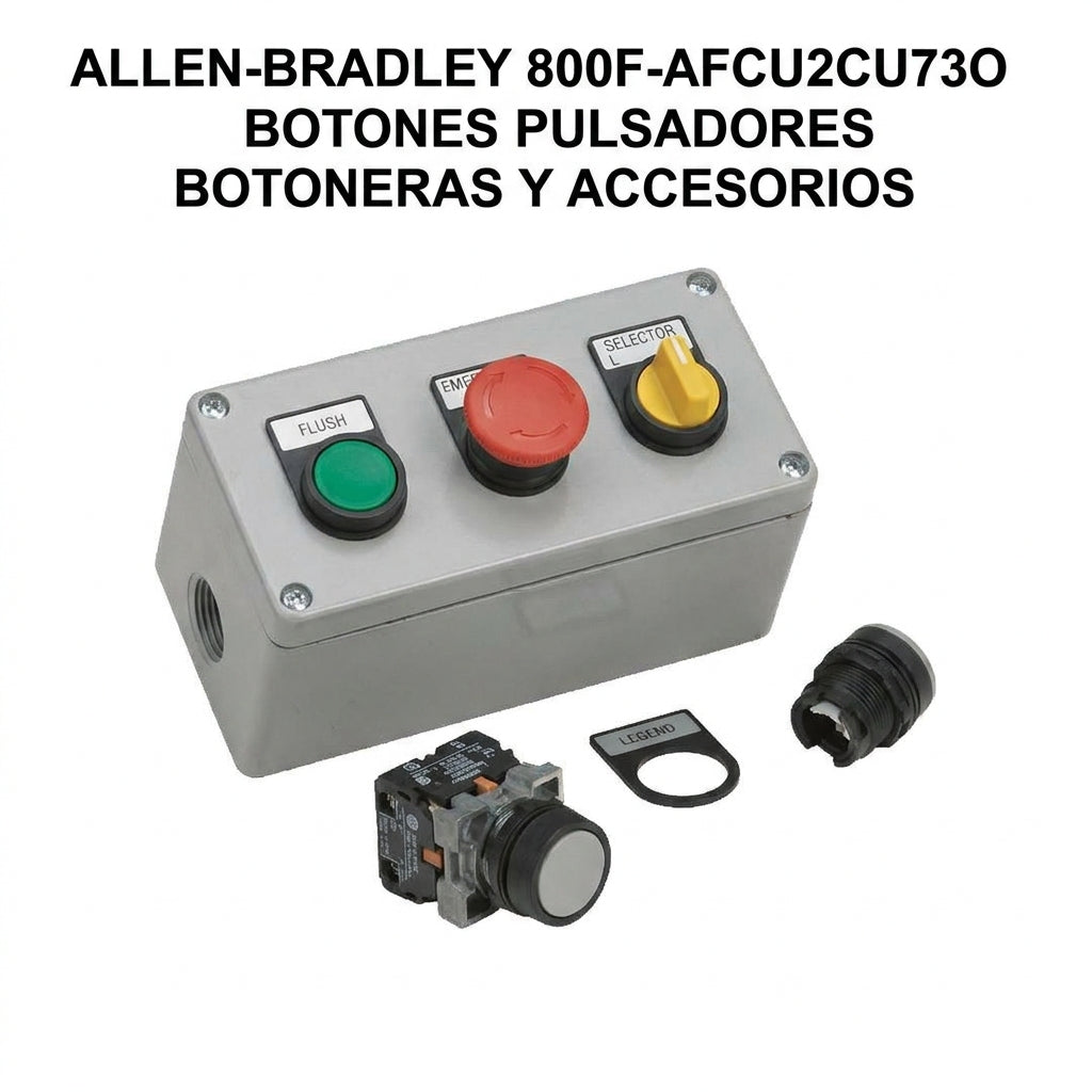 ALLEN-BRADLEY 800F-AFCU2CU73O BOTONES PULSADORES BOTONERAS Y ACCESORIOS