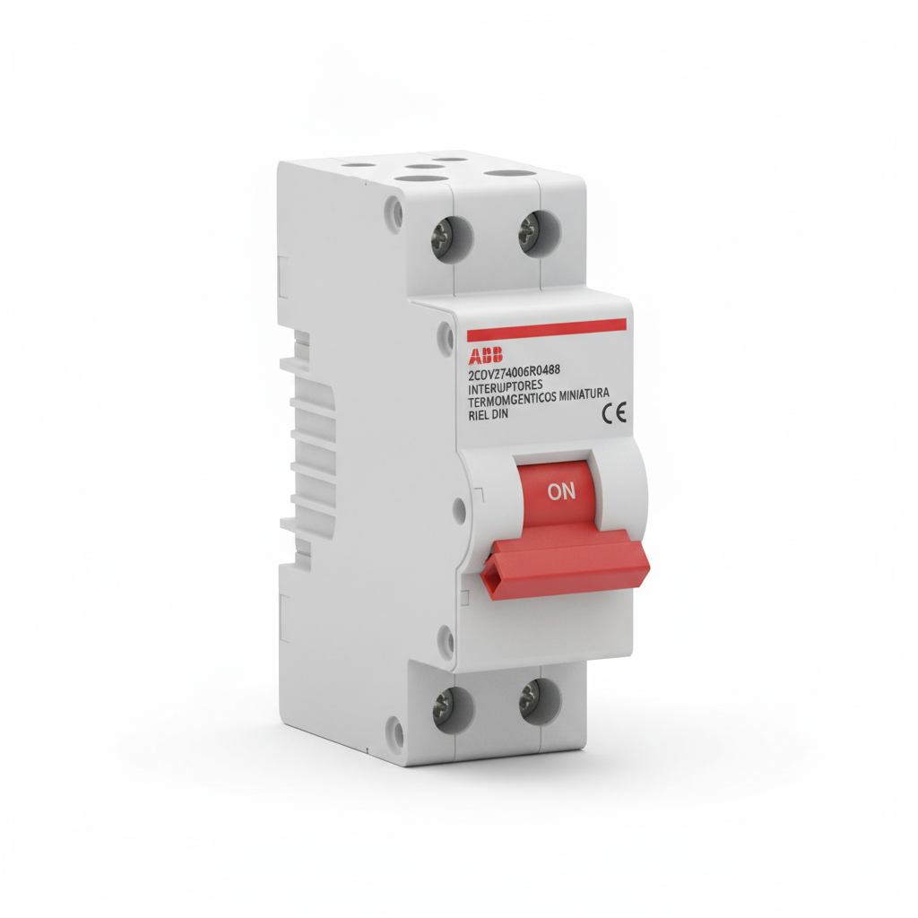 ABB 2CDV274006R0488 INTERRUPTORES TERMOMAGNETICOS MINIATURA RIEL DIN
