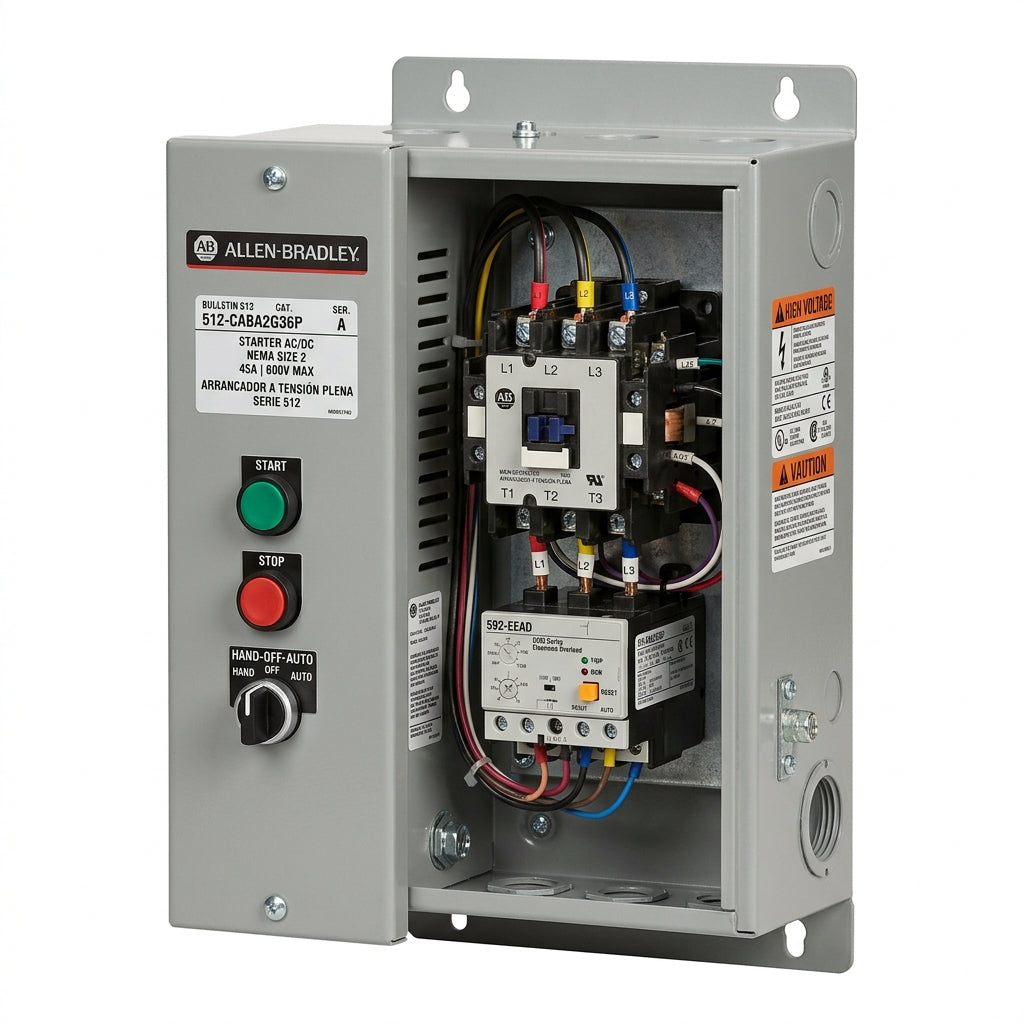 ALLEN-BRADLEY 512-CABA2G36P ARRANCADORES A TENSION PLENA