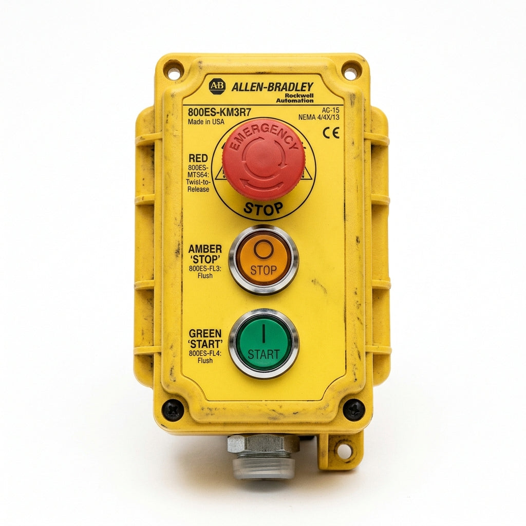 ALLEN-BRADLEY 800ES-KM3R7 BOTONES PULSADORES BOTONERAS