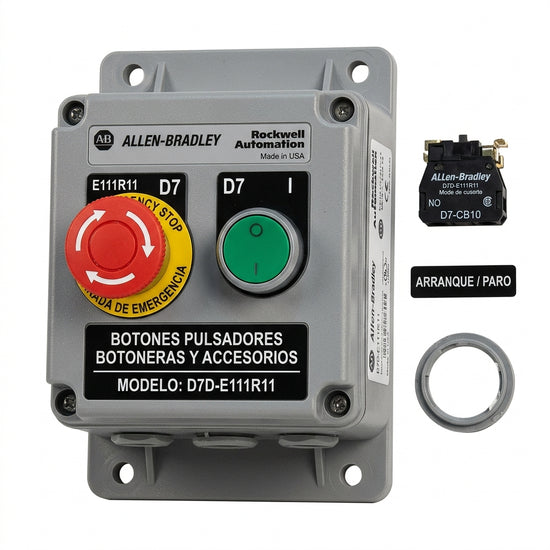 ALLEN-BRADLEY D7D-E111R11 BOTONES PULSADORES BOTONERAS Y ACCESORIOS