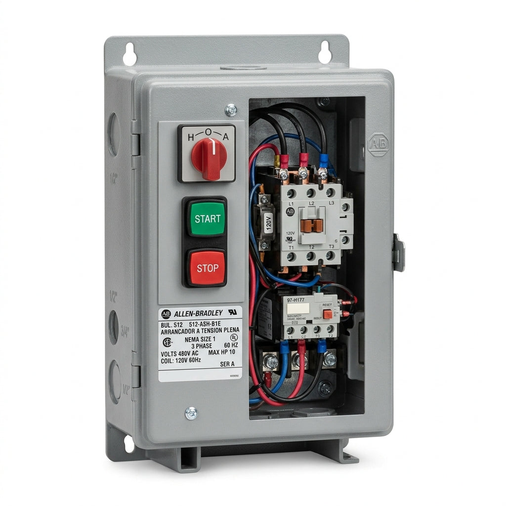 ALLEN-BRADLEY 512-ASH-B1E ARRANCADORES A TENSION PLENA