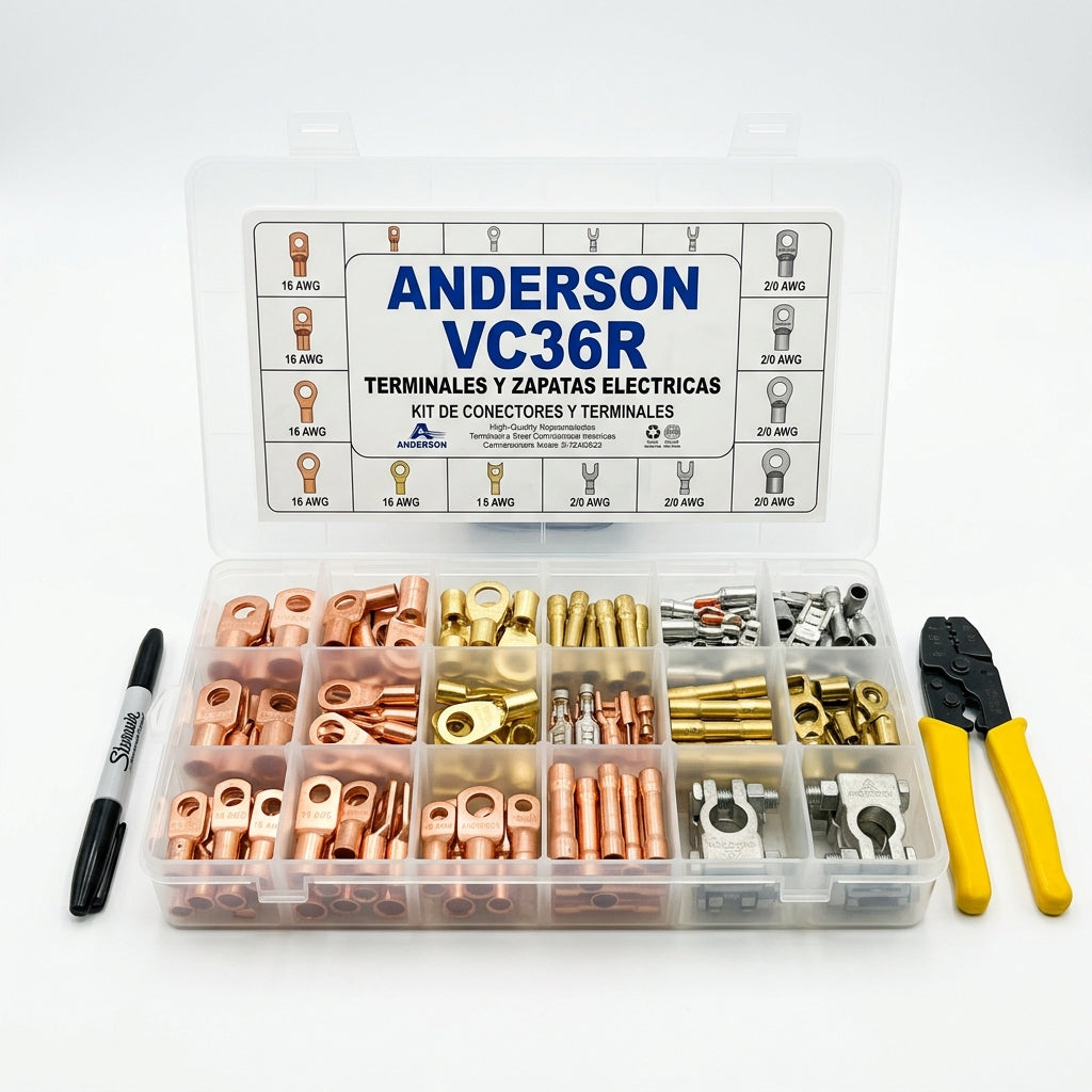 ANDERSON VC36R TERMINALES Y ZAPATAS ELECTRICAS