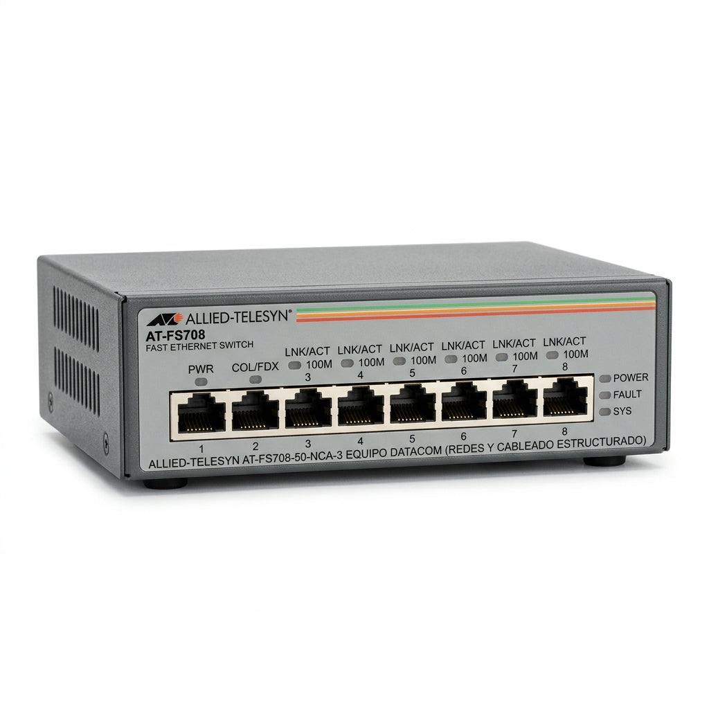 ALLIED-TELESYN AT-FS708-50-NCA-3 EQUIPO DATACOM (REDES Y CABLEADO ESTRUCTURADO)