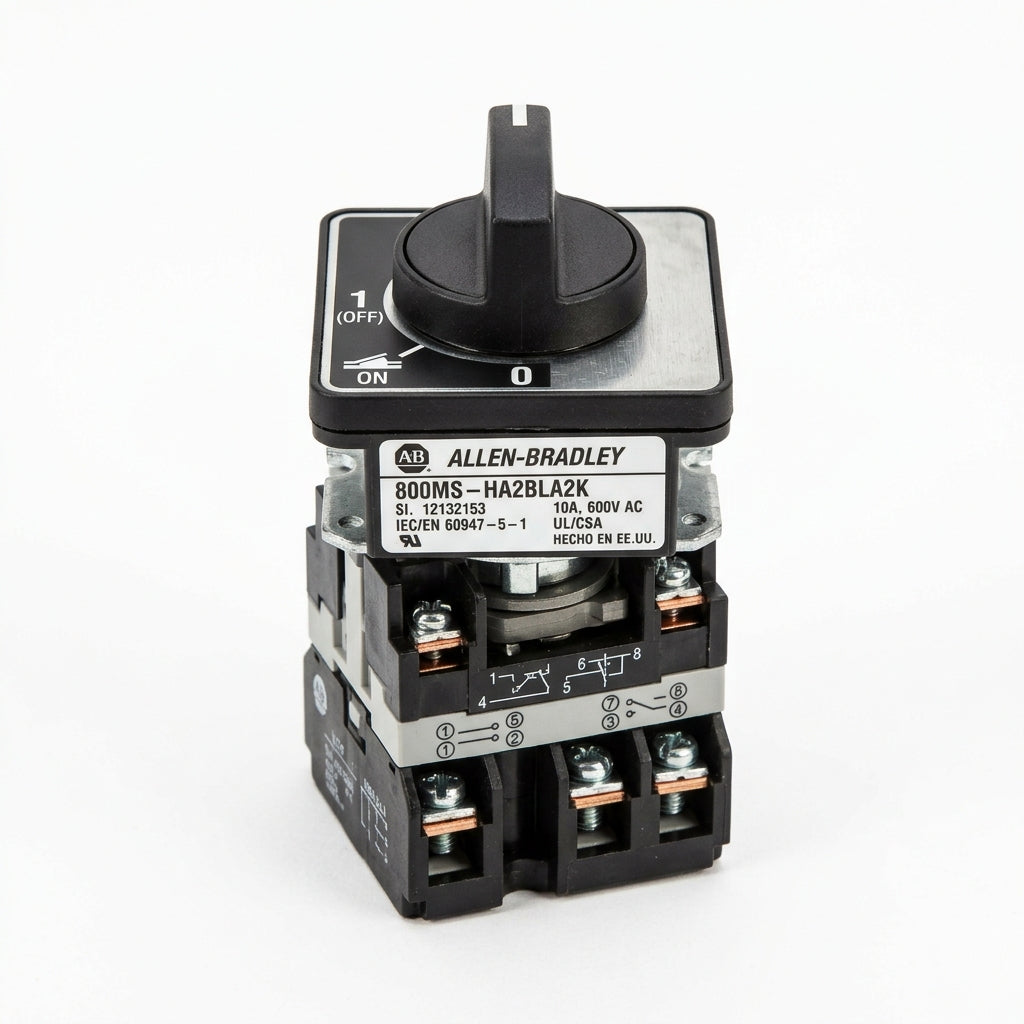 ALLEN-BRADLEY 800MS-HA2BLA2K SELECTORES Y CONMUTADORES DE FASE - LEVAS