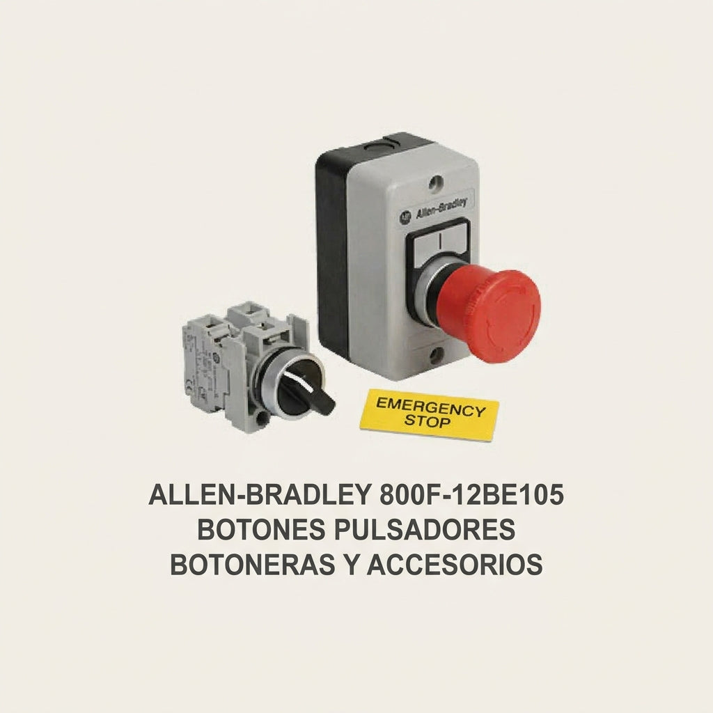 ALLEN-BRADLEY 800F-12BE105 BOTONES PULSADORES BOTONERAS Y ACCESORIOS