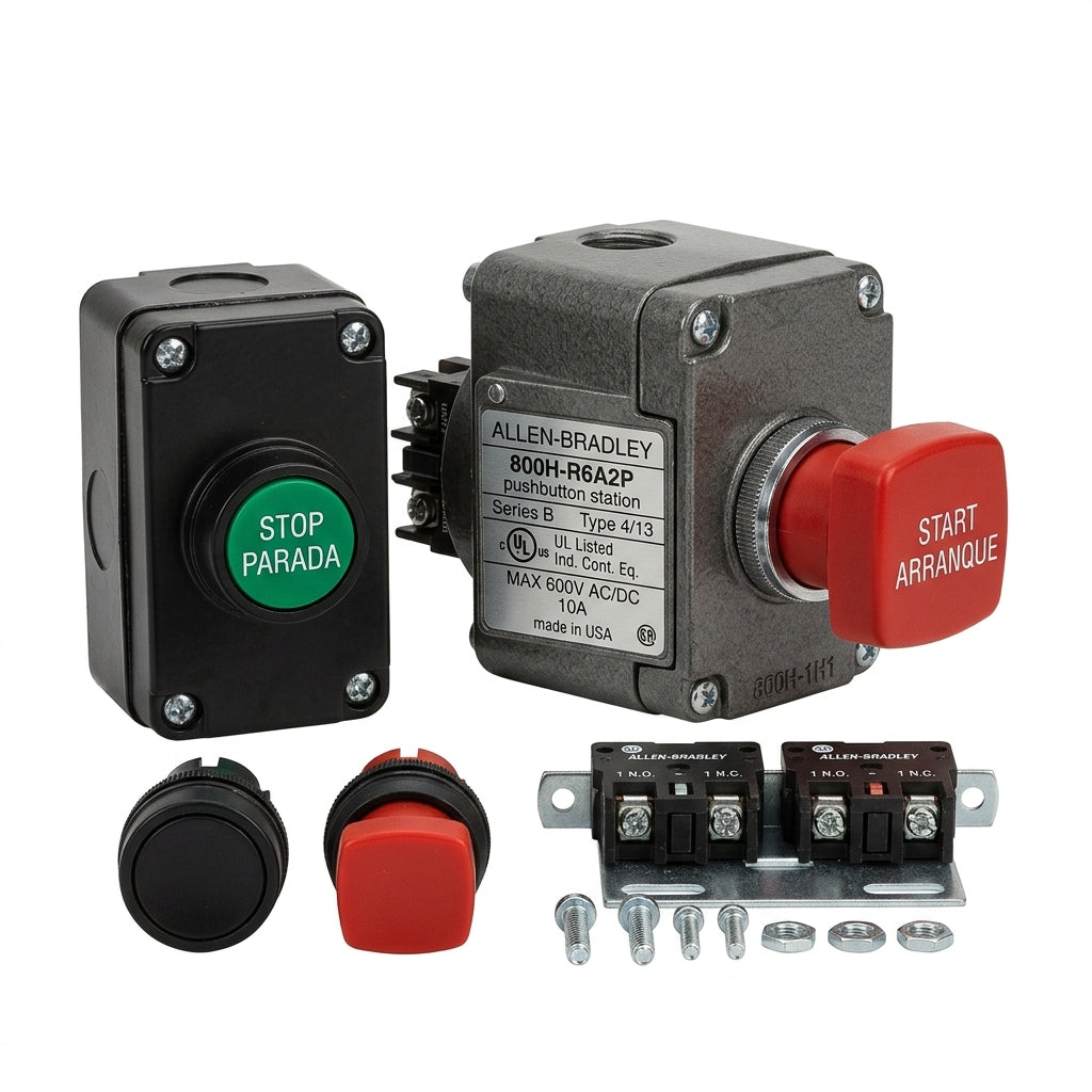 ALLEN-BRADLEY 800H-R6A2P BOTONES PULSADORES BOTONERAS Y ACCESORIOS