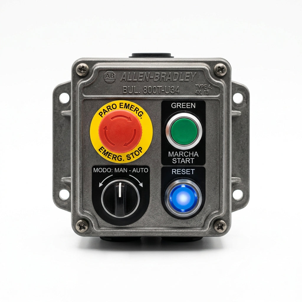 ALLEN-BRADLEY 800T-U34 BOTONES PULSADORES BOTONERAS Y ACCESORIOS